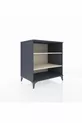 Commode Kronos 2 étagères Anthracite-Pierre d'argile