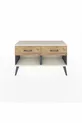Commode Arges 2 Tiroirs Anthracite-Pierre de Lune/Pin