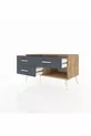 Commode Hyperion 3 tiroirs Pin-Pin/Anthracite