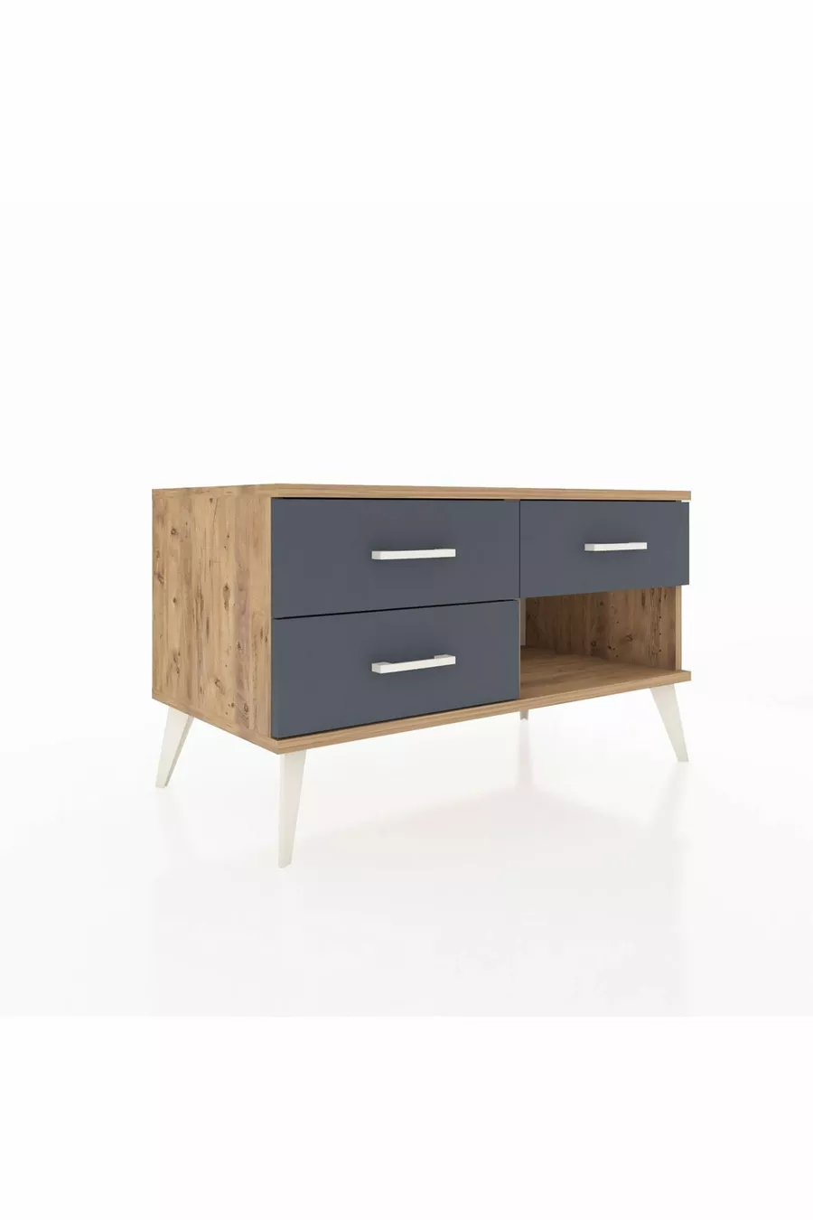 Commode Hyperion 3 tiroirs Pin-Pin/Anthracite