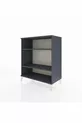 Commode Hyperion 2 étagères Anthracite-Anthracite