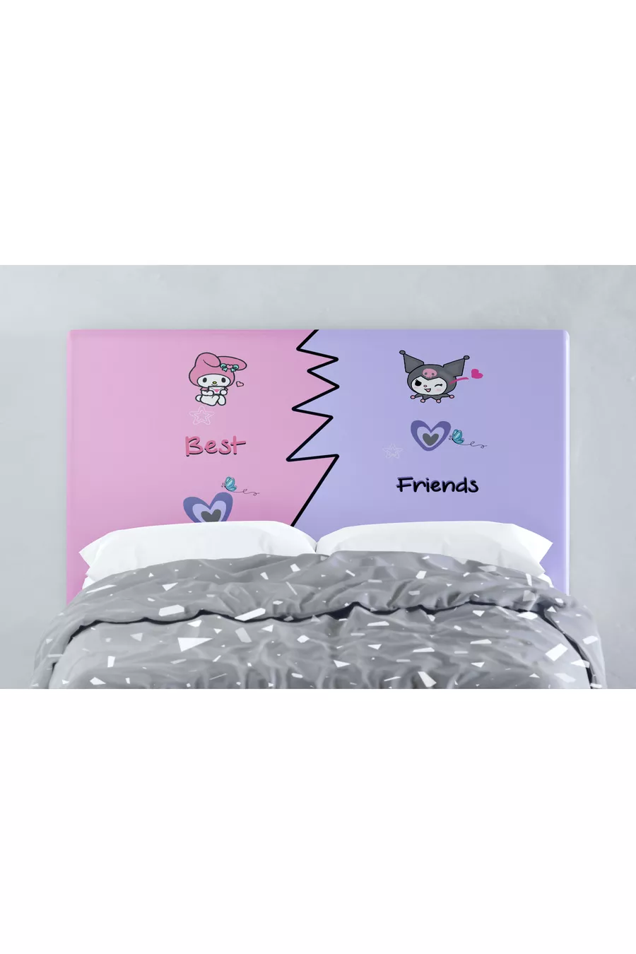 Housse de tête de lit Kuromi et Melody