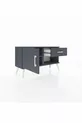 Commode Arges à une étagère, un tiroir et une porte, anthracite-anthracite