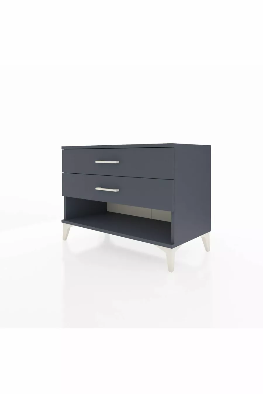 Commode Hyperion 2 tiroirs Anthracite-Anthracite
