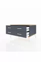 Commode Kronos 4 étagères Anthracite-Sapin/Anthracite