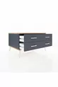 Commode Kronos 4 étagères Anthracite-Sapin/Anthracite