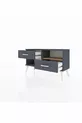 Commode Arges à une étagère et 2 tiroirs Anthracite-Sapin/Anthracite