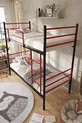 Lits superposés Trend compatibles avec matelas rouge Métal démontable