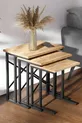 Table gigogne  en métal avec pieds - Pin