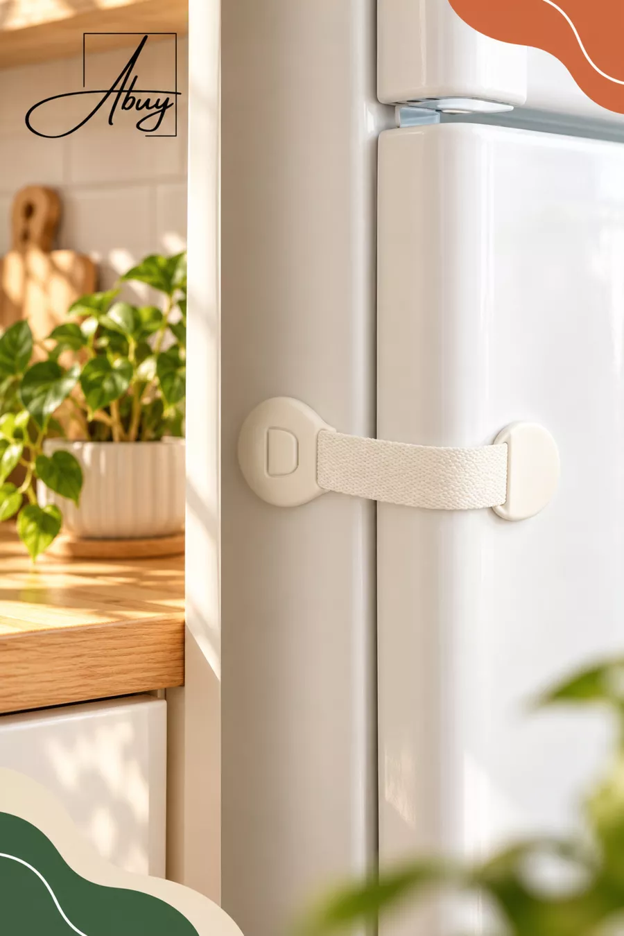 Lot de  Serrures de Tiroir pour Bébés & Enfants Blanches, Pas Besoin de Perçage, Serrure de Sécurité pour Armoire & Tiroir