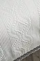 Couverture de lit double ultrasonique avec capitonnage en daim crème