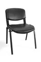 I Mobilier de Bureau & Design Chaise de Formulaire d'Accueil Invité de Bureau Noir 4 pièces 