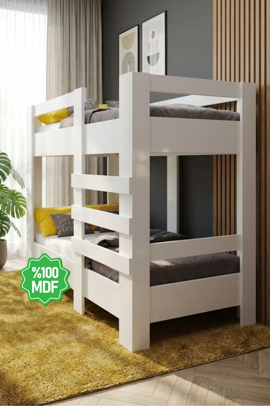 Lits superposés Mdf compatibles avec matelas Star  -1