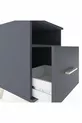 Commode Hyperion à une étagère et un tiroir Anthracite-Anthracite