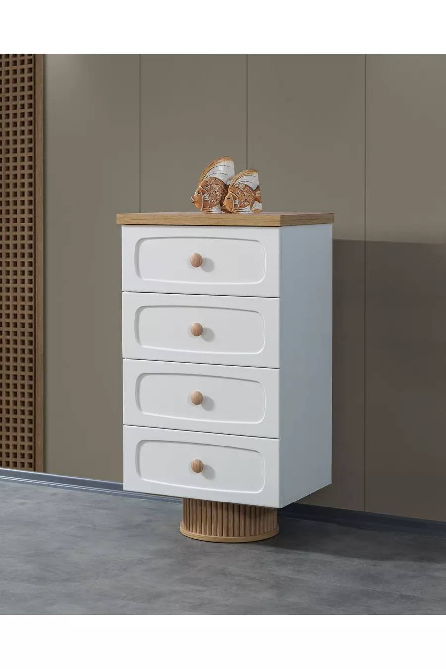 Ensemble de chambre à coucher Diego Commode et Miroir