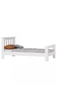Lit simple Still en MDF blanc