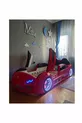 Supercarbeds - Lamborghini - Lit Voiture avec Roues - Extreme - Portes Ouvertes Vers le Haut - Rouge