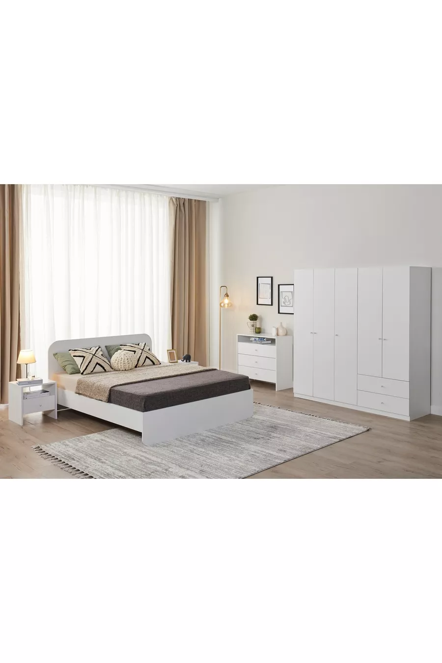 Ensemble de chambre à coucher Bien, 5 portes
