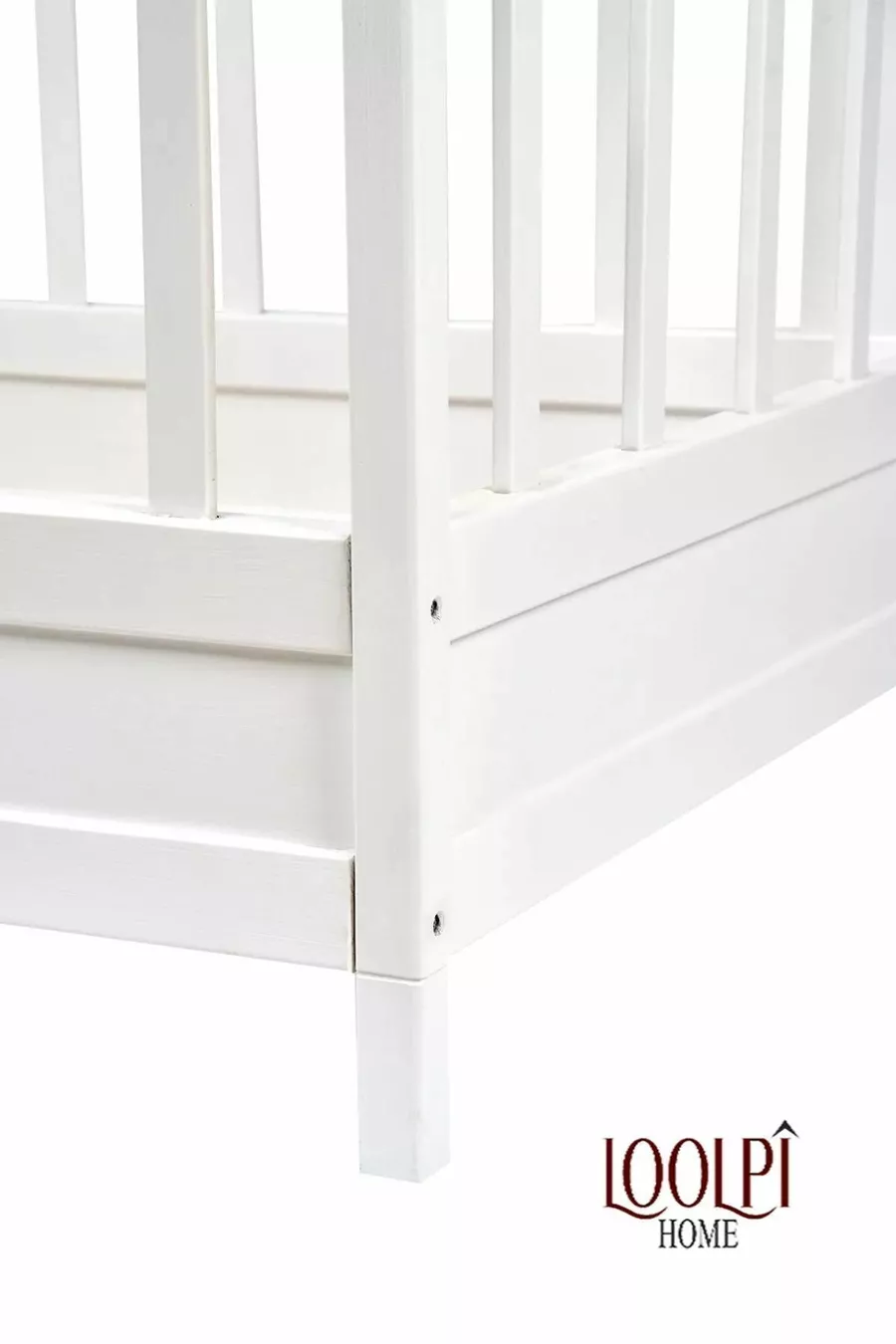 Lit pour bébé et enfant unisexe en bois naturel