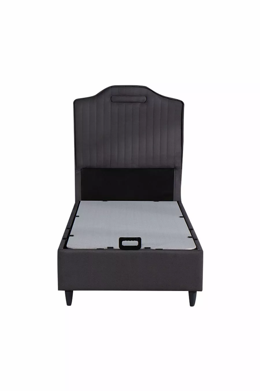 Base avec coffre Royal Lux Anthracite (TÊTE DE LIT ET MATELAS NON INCLUS)