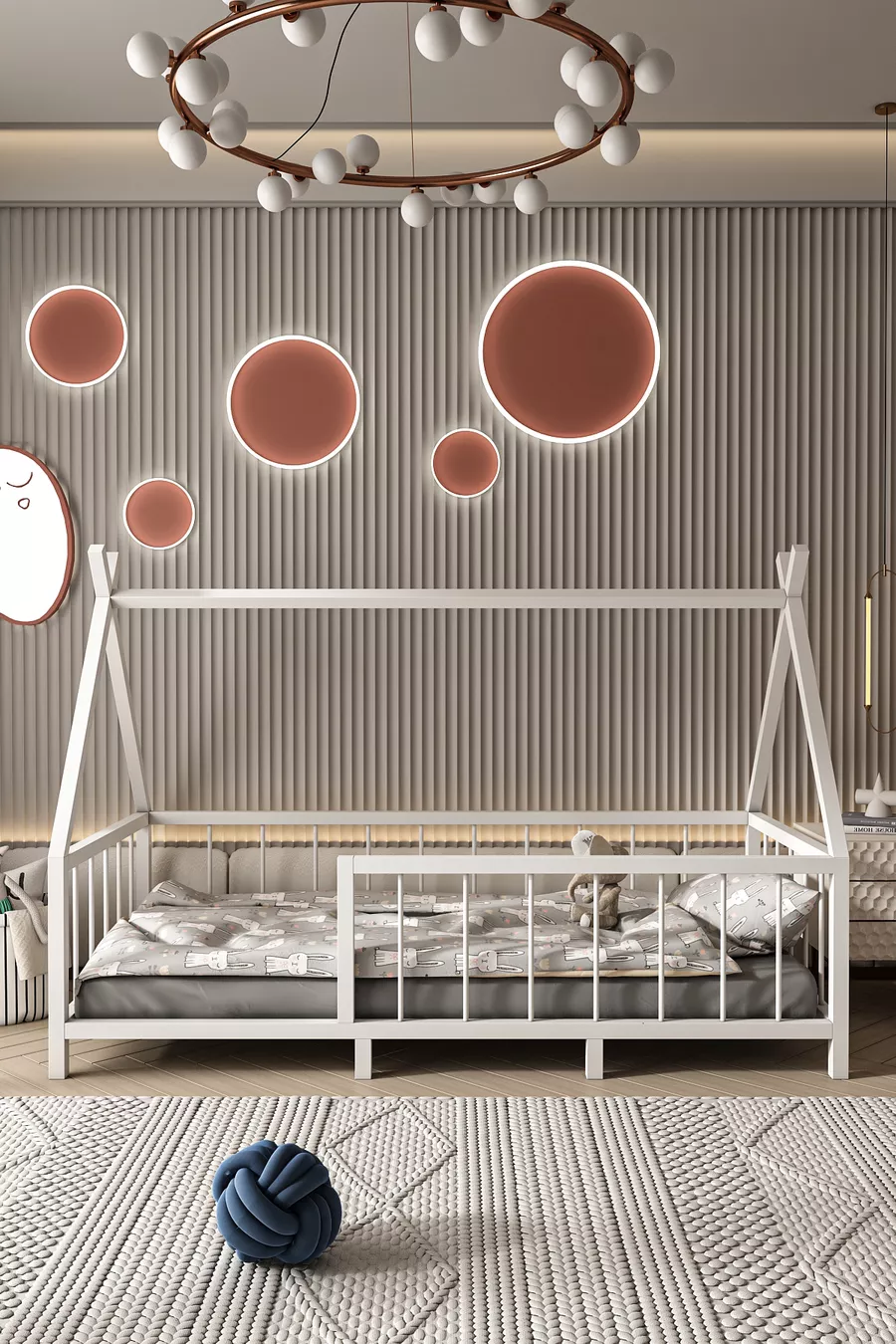 Nouveau lit Montessori pour bébé et enfant Yucin MDF