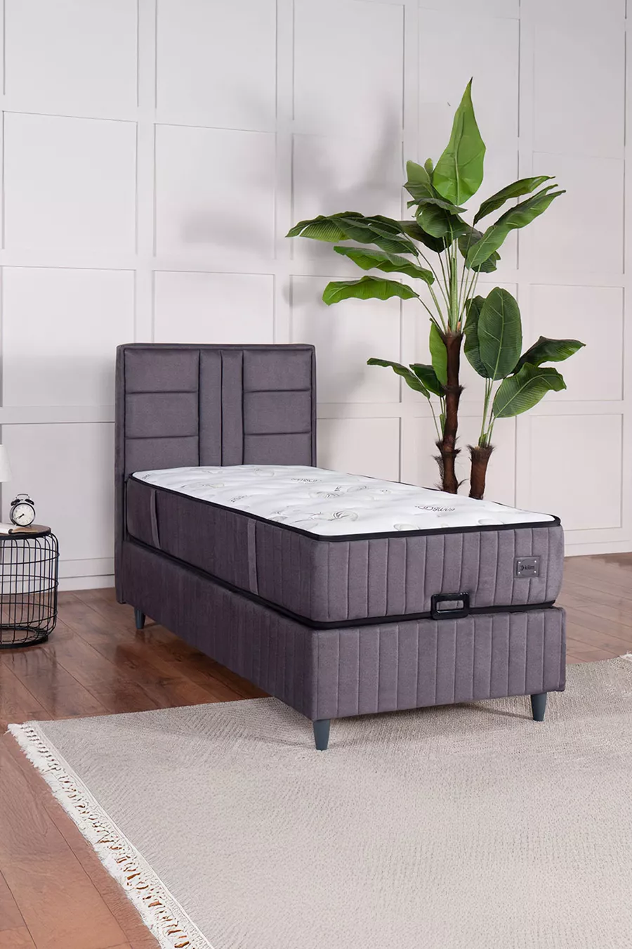 Ensemble Triple Premium Bamboo Sleepy Gris (SOMMIER TÊTE DE LIT MATELAS)
