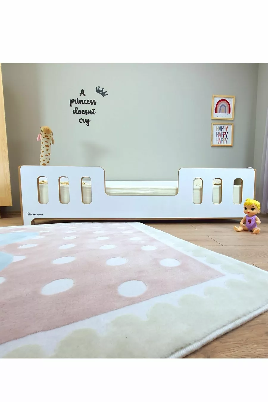 Lit pour bébé en MDF Montessori Markaawm