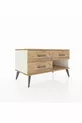 Commode Hyperion 3 tiroirs Pierre de lune-Sapin