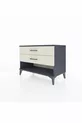 Commode Hyperion 2 tiroirs Anthracite-Pierres de lune