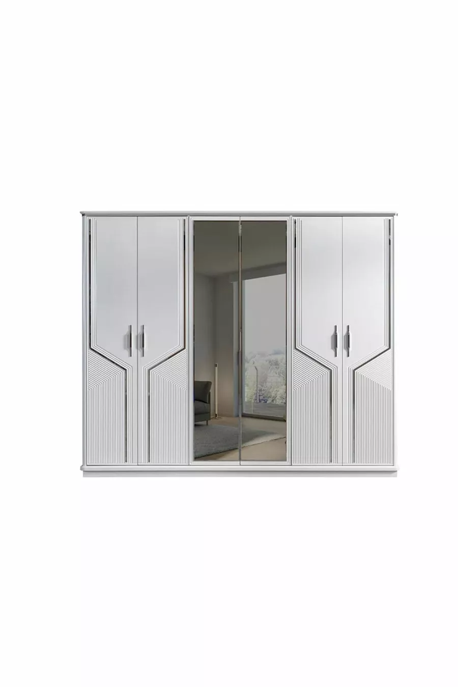 Asel Ensemble de chambre à coucher à base de MDF