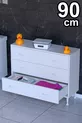 SÖKE, Armoire de salle de bain multifonctions à 3 tiroirs sur pied (différentes options de largeur)