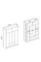 Thème 6 Couverture 2 Armoire à tiroirs Pin Atlantique Blanc