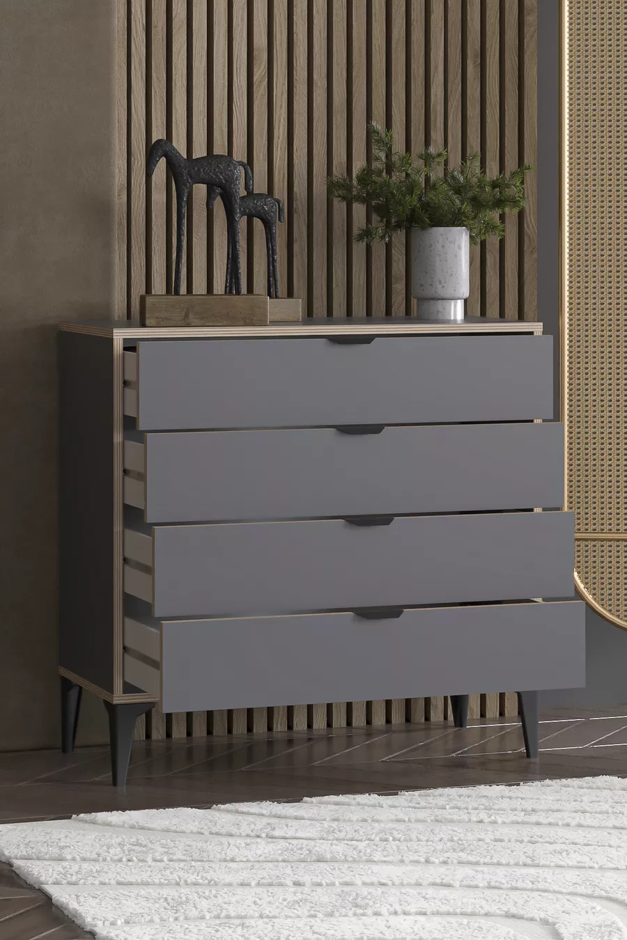 Commode Arden à 4 tiroirs