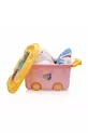 Boîte à jouets à roulettes - Rose - Lt