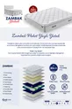 Matelas Zambak Modèle Double avec Paquet de Ressorts et Protection, Entièrement Orthopédique et Antibactérien