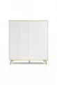 Armoire à tiroirs avec porte Tema 4 – Armoire à vêtements | Design scandinave, marron  cm