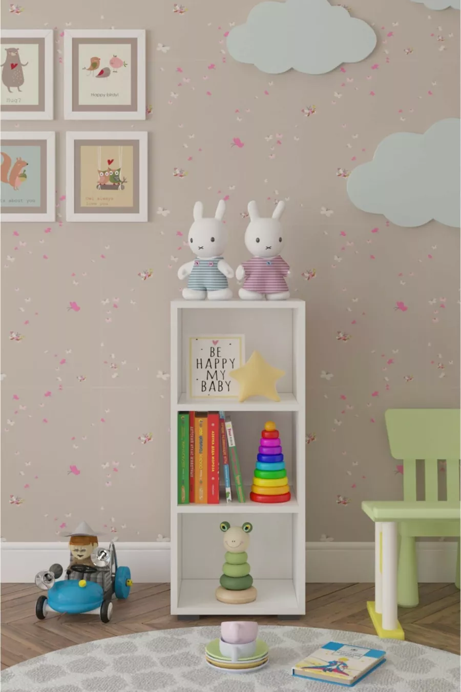 Bibliothèque polyvalente Key & Armoire de rangement à 3 étagères