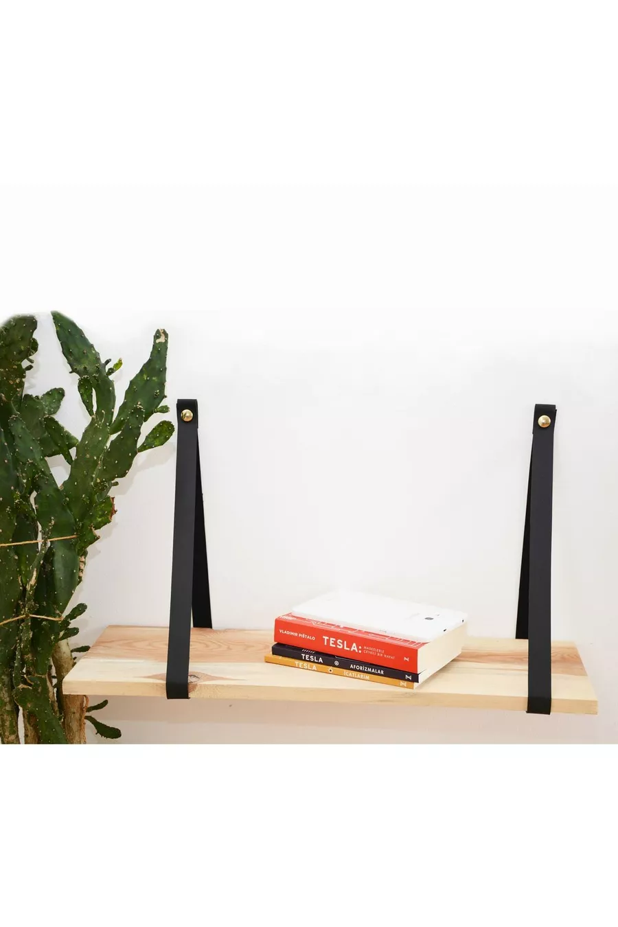 Ensemble de décoration de chambre à coucher en cuir : tête de lit, table de chevet, porte-revues et support pour plante