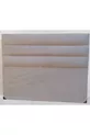 Titre DK Double Taille 'Lit Horizontal Tranché Tissu Crème en Poil de Poulain Fait Main