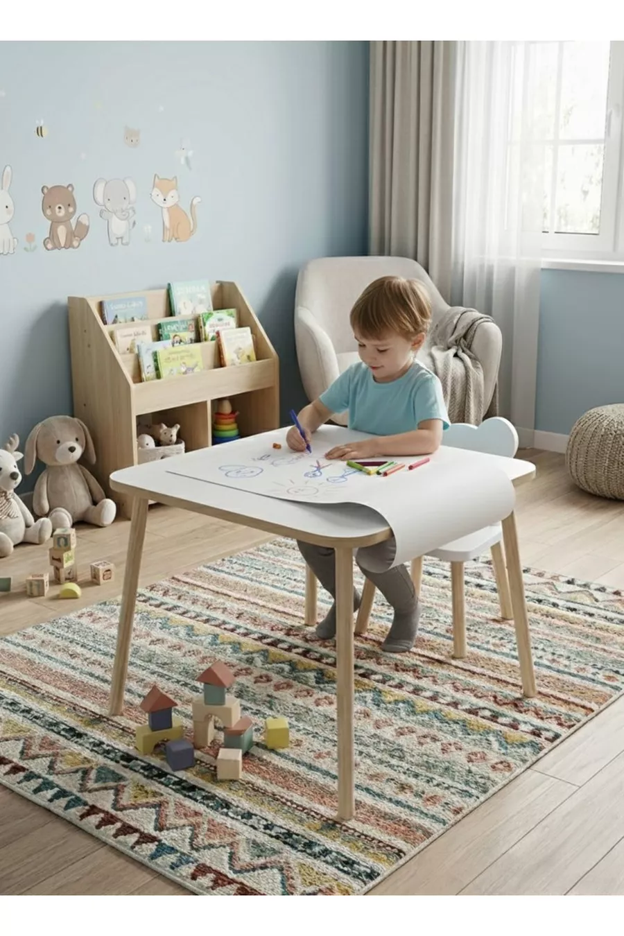 Ensemble de papier en rouleau de mt avec équipement de connexion, compatible avec table d'activités
