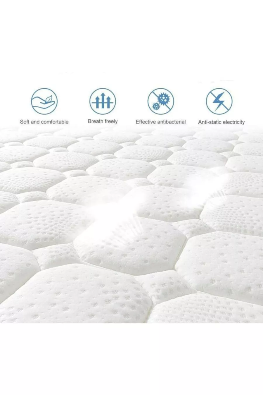 Matelas double ultra-orthopédique à ressorts ensachés