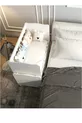 Berceau à tiroirs blanc avec balançoire pour maman, cadeau avec matelas