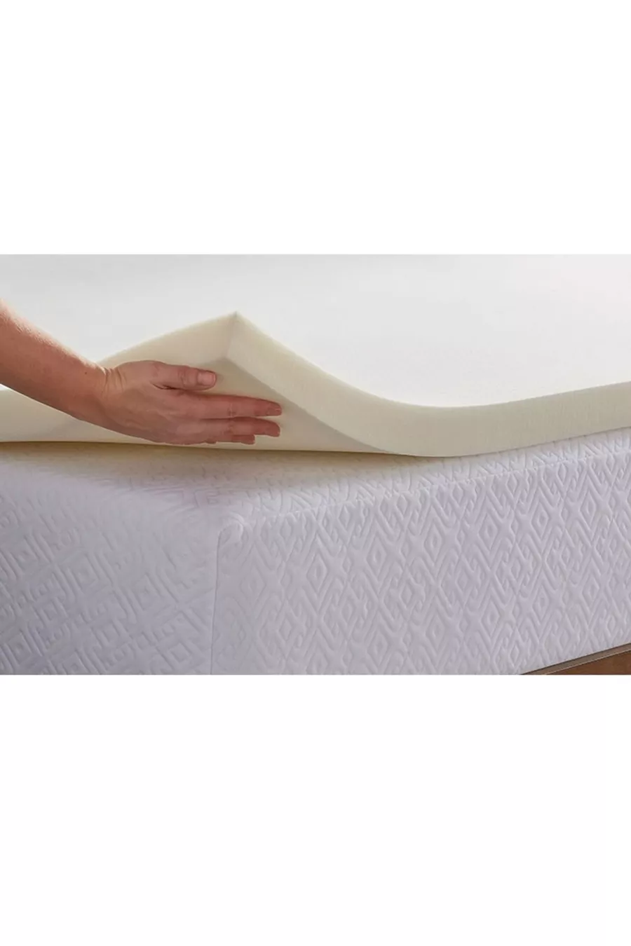 Ecotopper - Matelas surmatelas en mousse à mémoire de forme douce de 7 cm