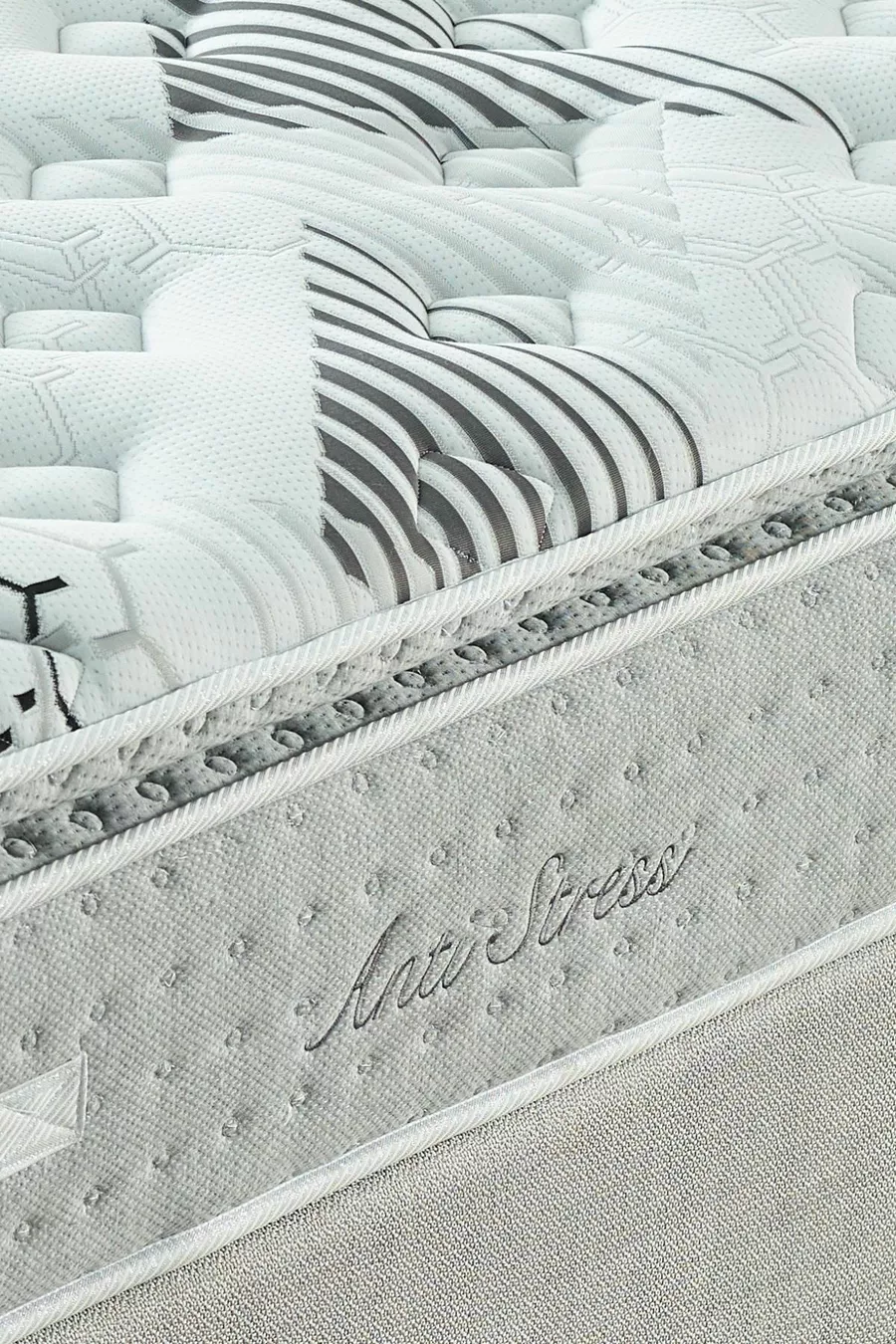 | Anti-stress | Matelas à ressorts ensachés entièrement orthopédique avec rembourrage