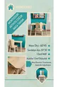 TABLE ET CHAISES D'ACTIVITÉ MONTESSORI 1 TABLE 2 CHAISES OREILLES DE LAPIN