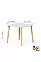 Table et chaise d'activité Montessori en bois, table et chaise Bunny