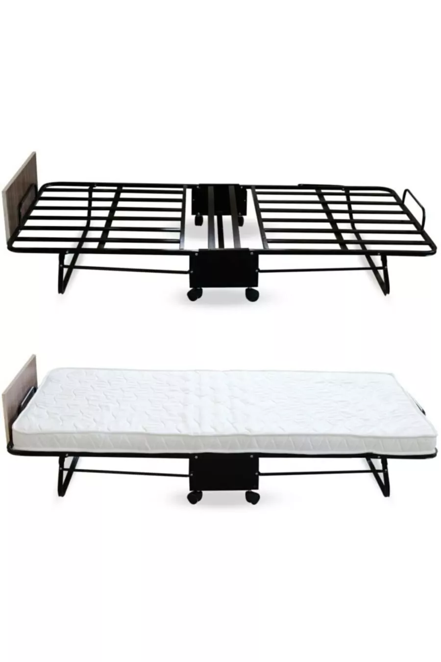 Lit pliant en métal Usta + Sommier simple (X cm)
