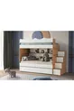 Lit superposé Bulut / 100 % MDF / 2 matelas à ressorts Bambo / 2 ensembles de linge de lit offerts