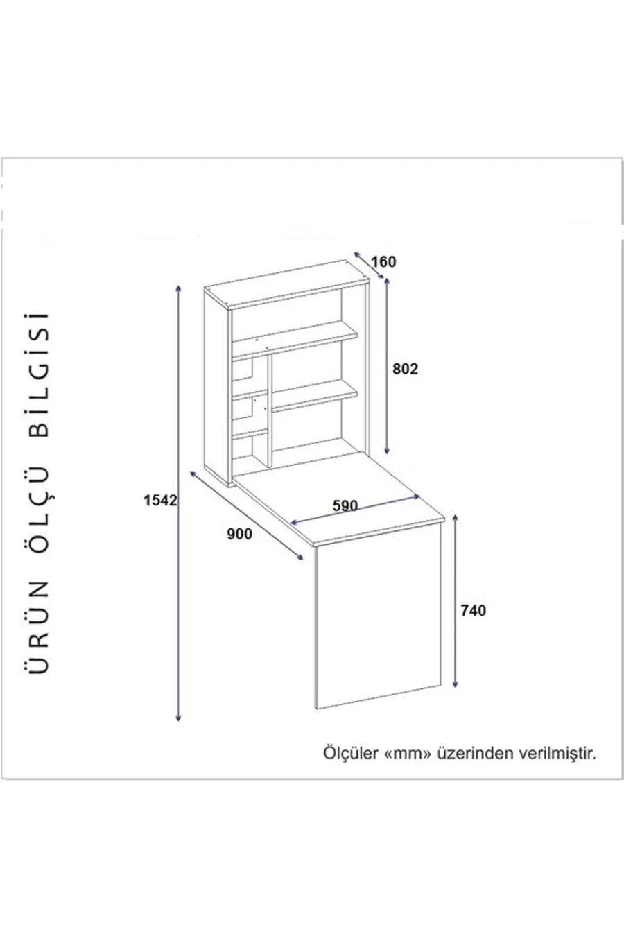 Table de manucure et pédicure avec étagère en cèdre, anthracite - Cèdre