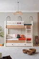 Lits superposés, Lit superposé Zenit avec tiroirs, Armoire à 3 portes, 2 matelas confort